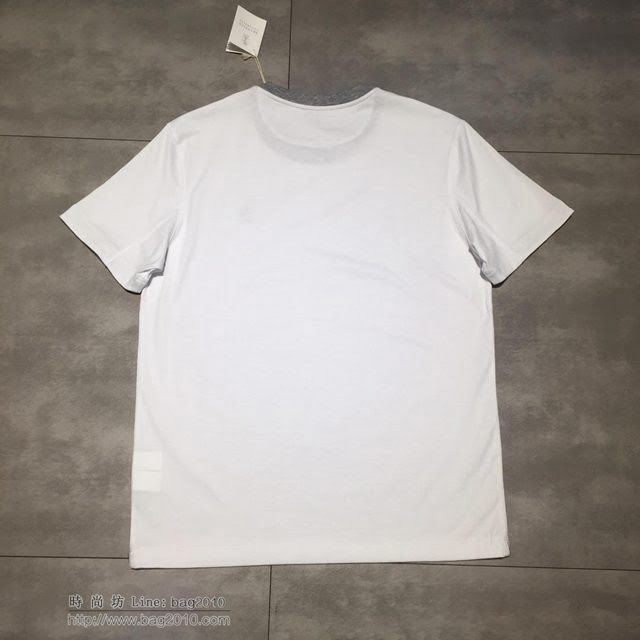 Brunello Cucinelli白色短袖 19春夏新款 布魯諾·庫奇利黑色T恤  tzy1803